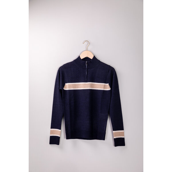 RG Wool Blend Half Zip Sweater 7901