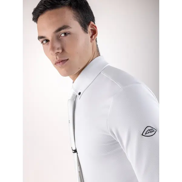 Equiline Equiline Men's Competition Polo L/S Cunga White