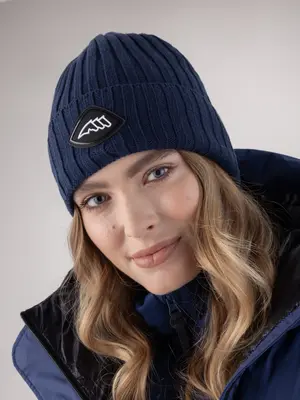 Hat With Rubber Patch Clana Navy Peony