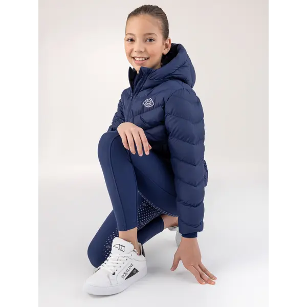 Equiline Equiline Junior Bomber Jacket Cumin Navy Peony