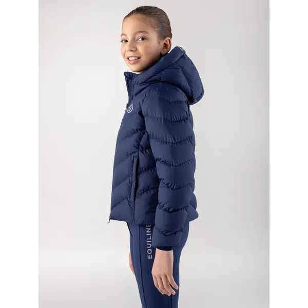 Equiline Equiline Junior Bomber Jacket Cumin Navy Peony