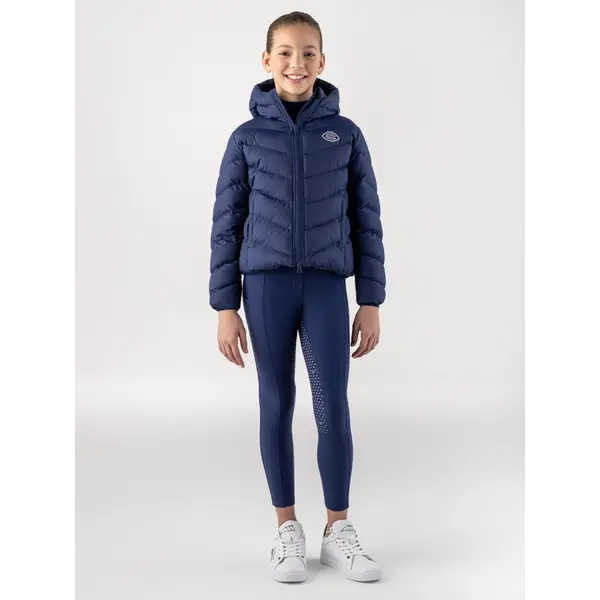 Equiline Equiline Junior Bomber Jacket Cumin Navy Peony
