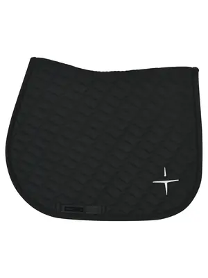 Shevron Tech Jersey Jumping Saddle Pad Black Full