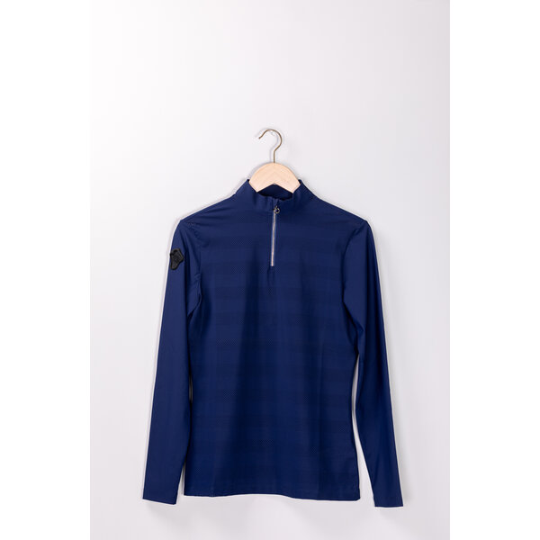 Cavalleria Toscana Cavalleria Toscana Perforated Jersey L/S Training Polo 7200