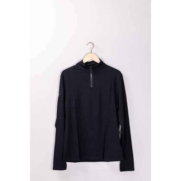 Cavalleria Toscana Tech Wool Half Zip Training L/S Turtleneck 9999