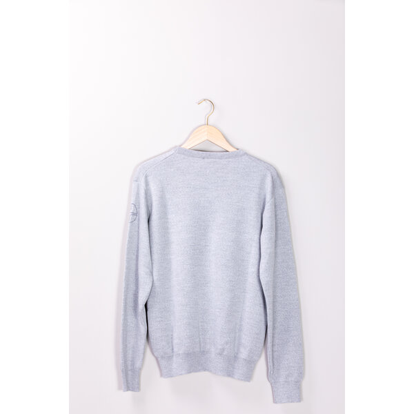 Trolle Men's Extra Fine Merino V-Neck Light Grey