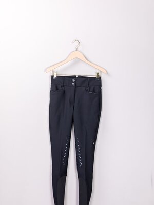 Women's Knee Grip Breeches High Waist Adellekh Black