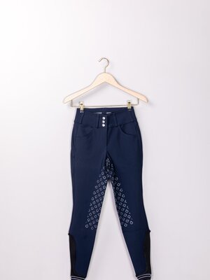 High Waist Sil. Full Seat Riding Breeches 7001