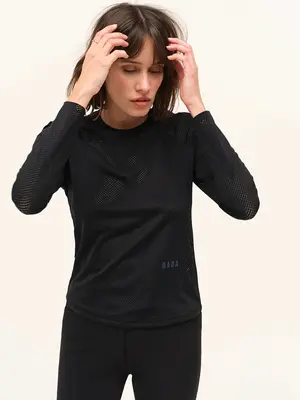 Jazz Micro Perforated T-Shirt Blaxck