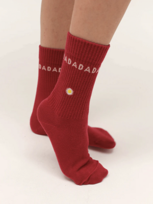 Molsy Socks Farm Red/White