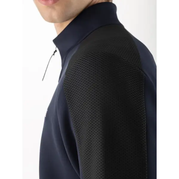 Equiline Men's Sweatshirt Full Zip Celfa Navy