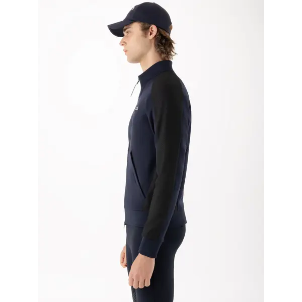 Equiline Men's Sweatshirt Full Zip Celfa Navy