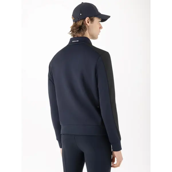 Equiline Men's Sweatshirt Full Zip Celfa Navy