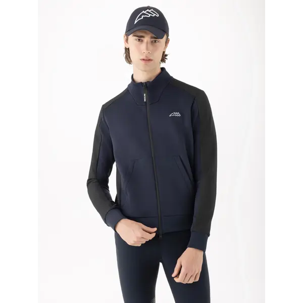 Equiline Men's Sweatshirt Full Zip Celfa Navy