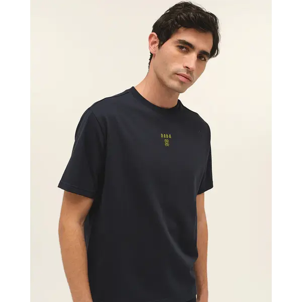 DADA Dandy Men's Cotton Riding T-Shirt Navy