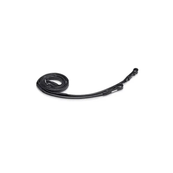 Utzon Padded Leather Reins Black/Silver