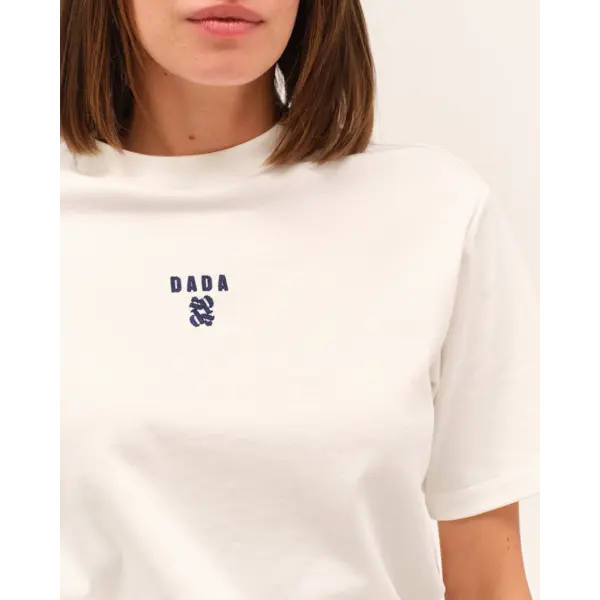 DADA Dada Oasis Ultra Soft Cotton Equestrian T-shirt Ecru