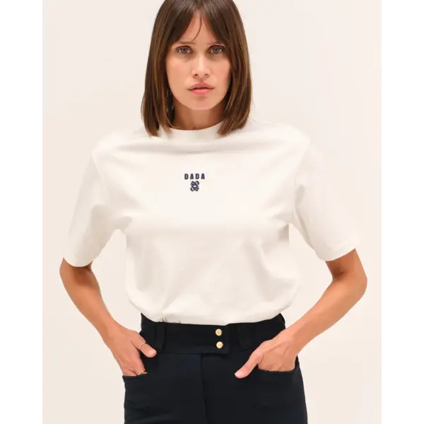 DADA Oasis Ultra Soft Cotton Equestrian T-shirt Ecru