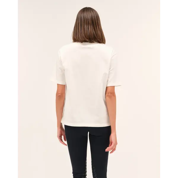 DADA Oasis Ultra Soft Cotton Equestrian T-shirt Ecru