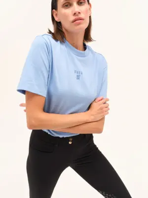 Oasis Ultra Soft Cotton Equestrian T-shirt Bluet