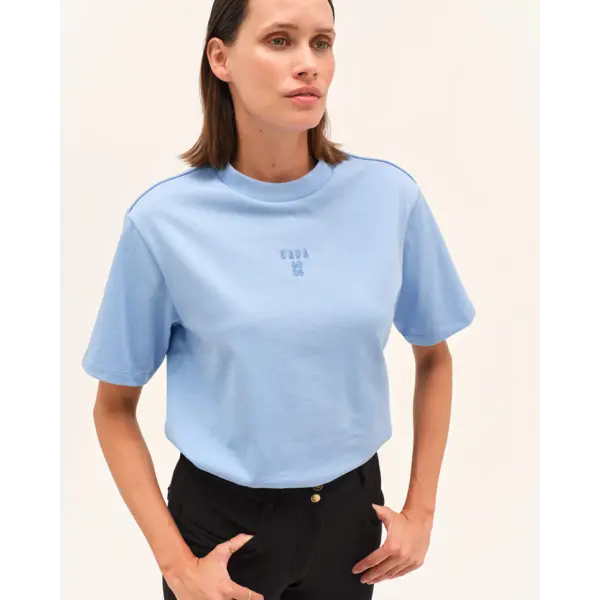 DADA Oasis Ultra Soft Cotton Equestrian T-shirt Bluet