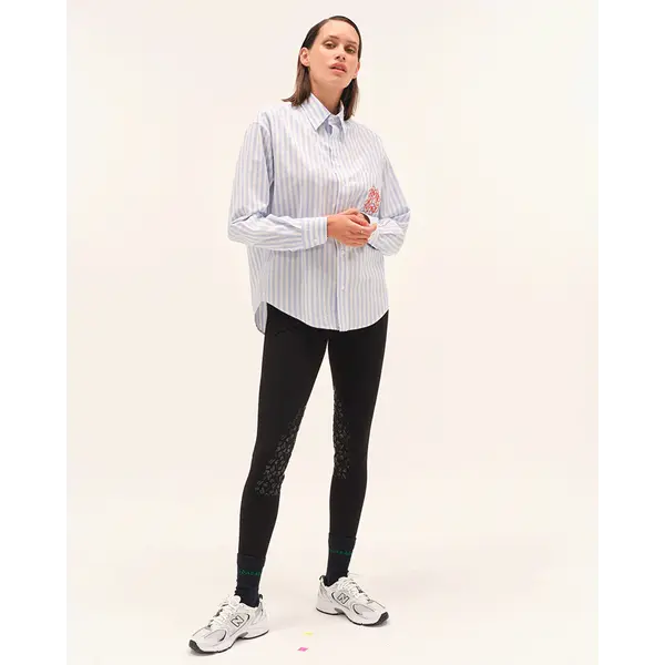 DADA Olga Fluid & Lightweight Riding Shirt Blue Striped