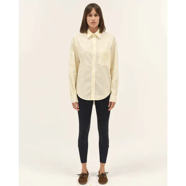 DADA Olga Fluid & Lightweight Blouse Yellow Striped