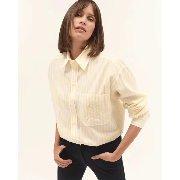 DADA Dada Olga Fluid & Lightweight Blouse Yellow Striped