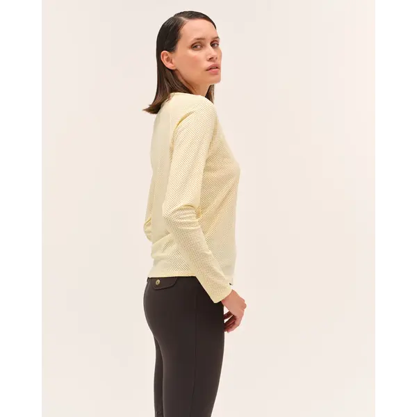DADA Dada Jazz Micro Perforated T-Shirt Yellow