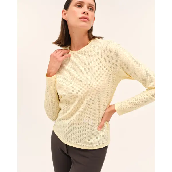 DADA Jazz Micro Perforated T-Shirt Yellow
