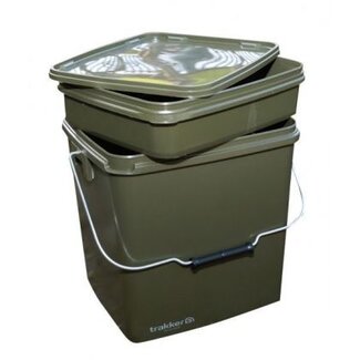 Trakker 13L Square Container Incl.  Tray. (Bait Bucket)