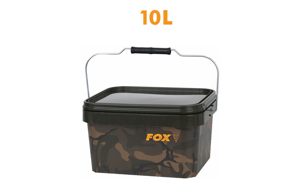 Camo Square bucket | 10 liter | emmer