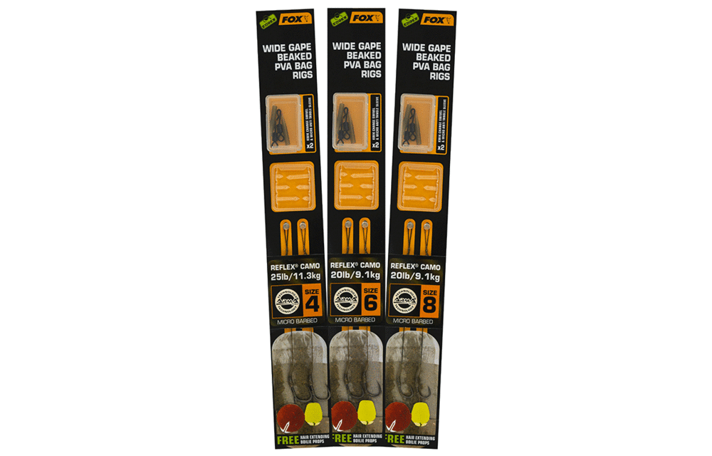 EDGES™ Wide Gape Beaked PVA Bag Rigs (2 stuks)