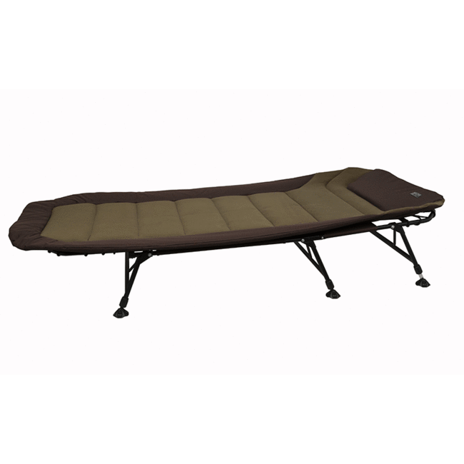 FOX EOS 3 Bed - 6 poten - Plat frame - Foam matras - Khaki