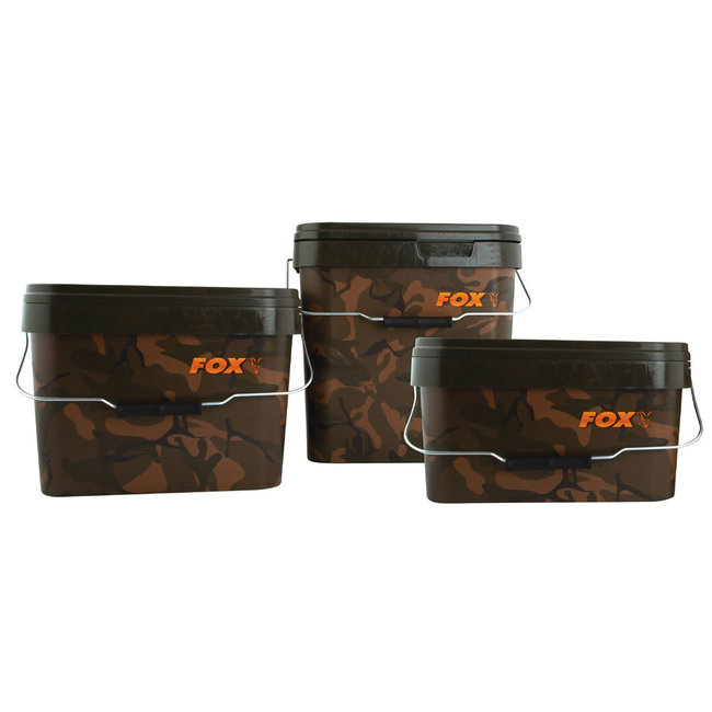 FOX Camo Square bucket | 17 liter | emmer