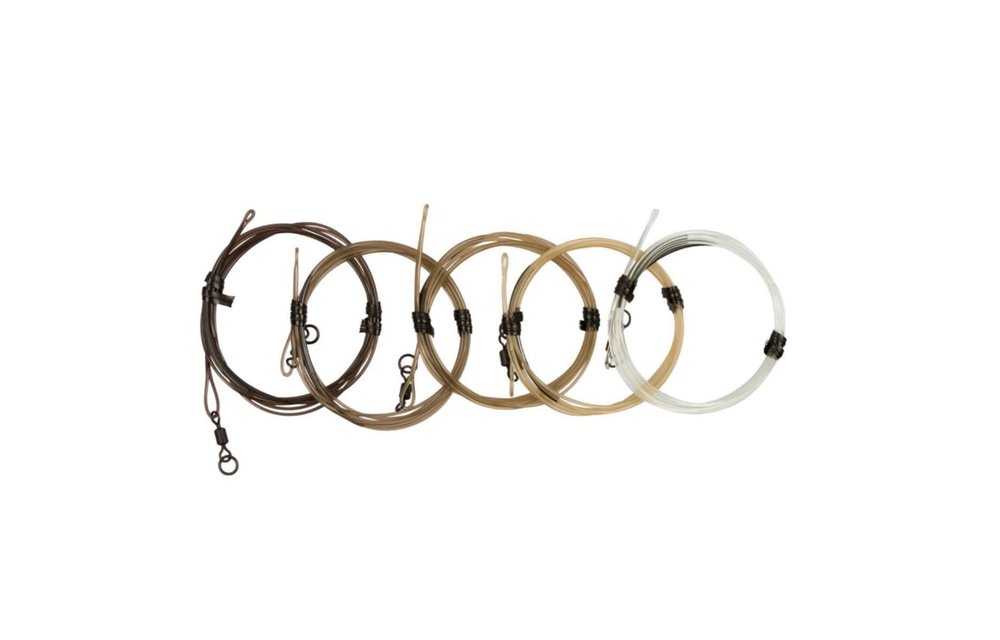 Dark Matter 40lb Leader 50cm (Maat 8) Ring Swivel