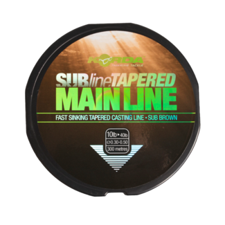 Korda Subline Tapered Mainline 300 meter (Brown) | Karperlijn