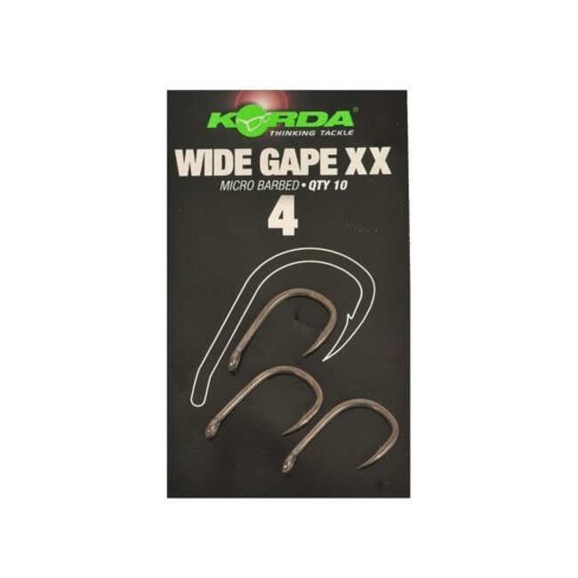 Korda Wide Gape XX (10 stuks) | Karperhaak