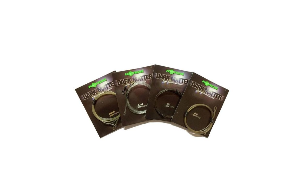 Dark Matter 40lb Leader 50cm (Maat 8) Ring Swivel