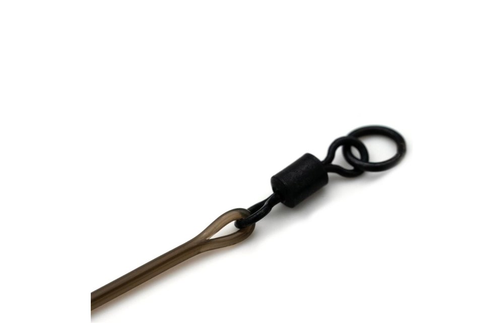 Dark Matter 40lb Leader 50cm (Maat 8) Ring Swivel