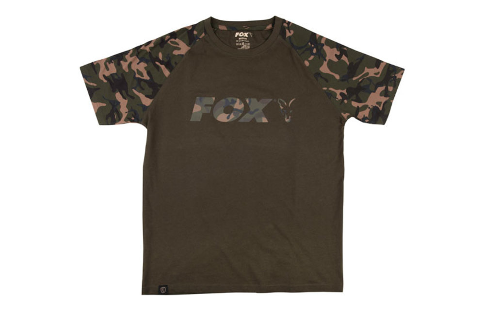 Khaki / Camou 'Raglan' T-Shirt