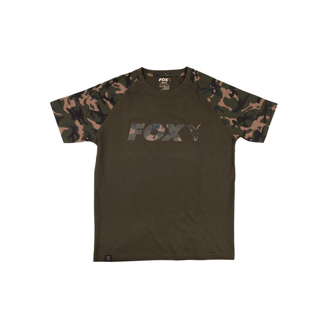 FOX Khaki / Camou 'Raglan' T-Shirt