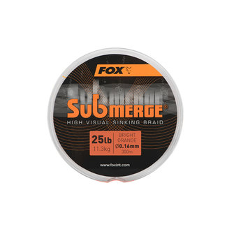 FOX Bright Orange Sinking Braided Mainline 0.16mm | 300 meter