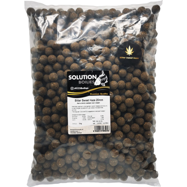 CC Solution Boilies Premium Range - Bitter Sweet Haze Boilies - 5KG