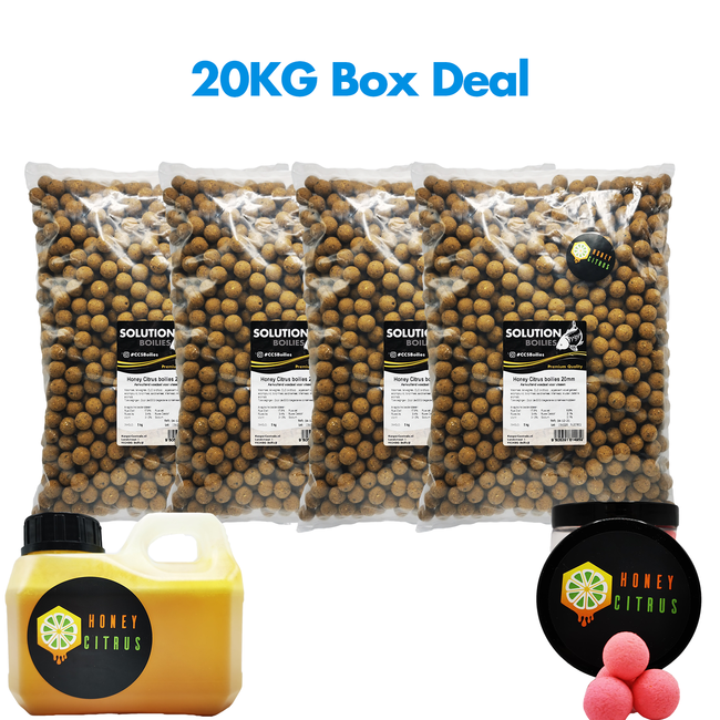 CC Solution Boilies Honey Citrus 20KG Box deal | Bundel deal