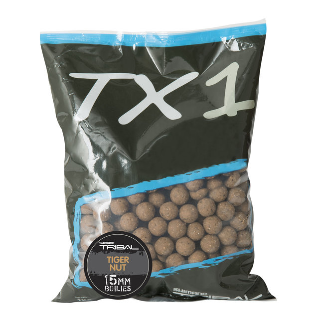 Shimano TX1 Tiger Nut Boilies - 1KG - Bruin