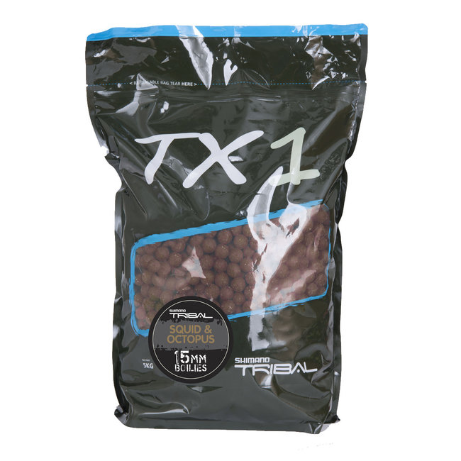 Shimano TX1 Squid & Octopus Boilies - 5KG - Bruin