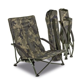 Solar Undercover Camo Foldable Easy Chair - Low