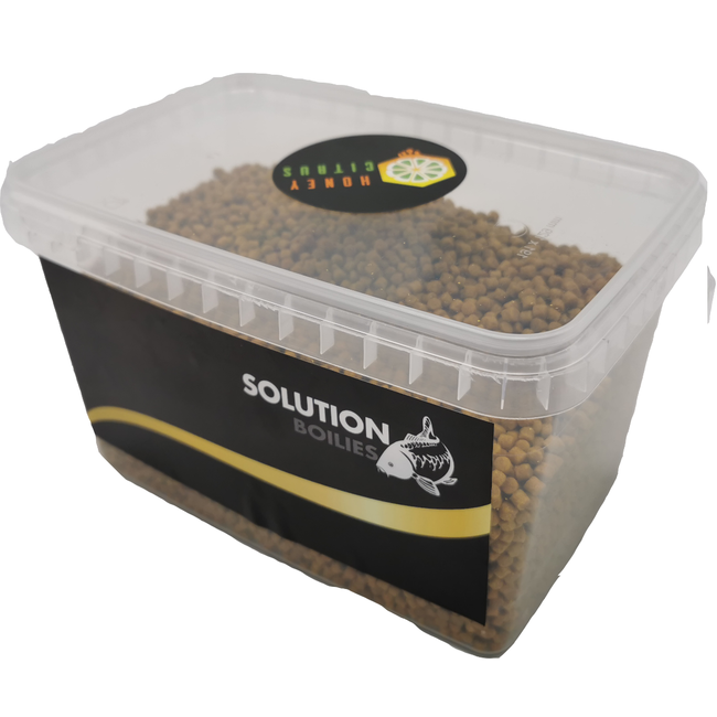 CC Solution Boilies Honey Citrus - Hard Feeding Pellets - 1KG - 4mm - Geel