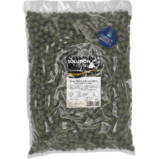 CC Solution Boilies Sweet Marine X Boilies - 5KG - Groen